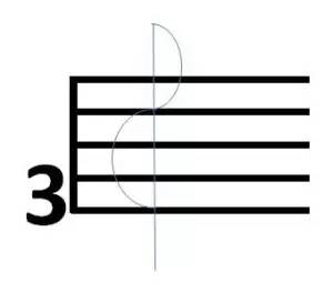 高音谱号与低音谱号对照，音乐中的双重世界