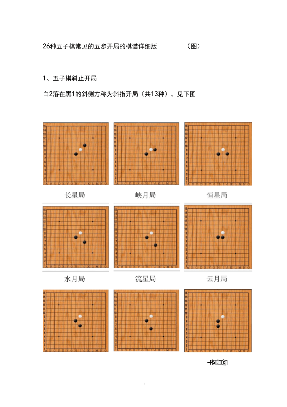 五子棋开局策略与布局技巧，如何摆放初始棋子