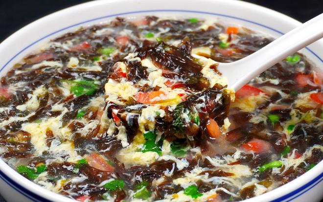 紫菜蛋花汤泡饭，美味与健康共舞