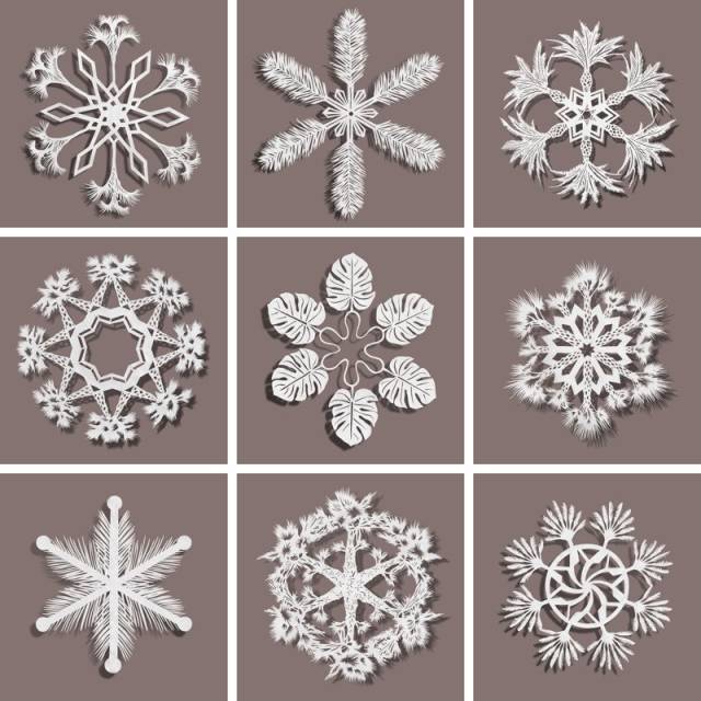 中班雪花美术作品，创意与艺术的融合