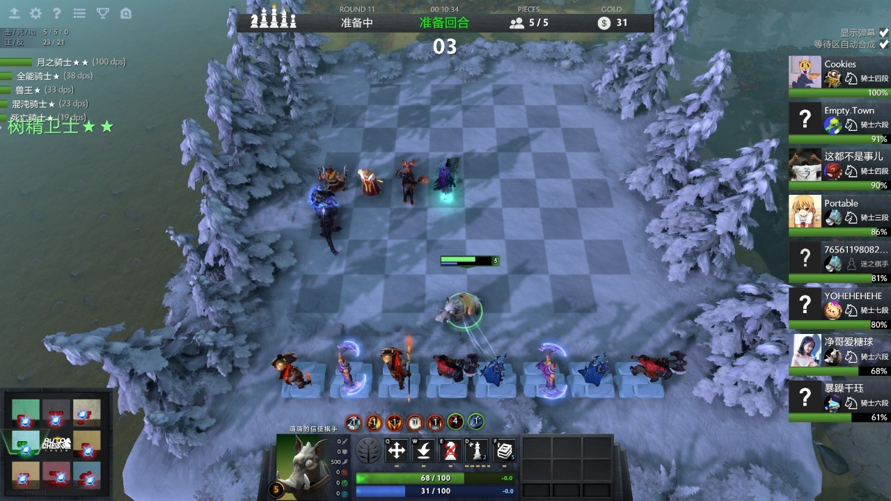 DOTA自走棋元素法师阵容攻略