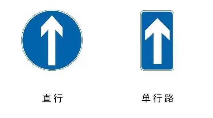 直行优先图标，交通规则的视觉指引与安全保障